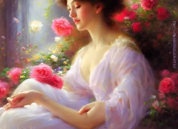 Prompt: rose petal bloom by vladimir volegov and alexander averin and delphin enjolras and daniel f. gerhartz