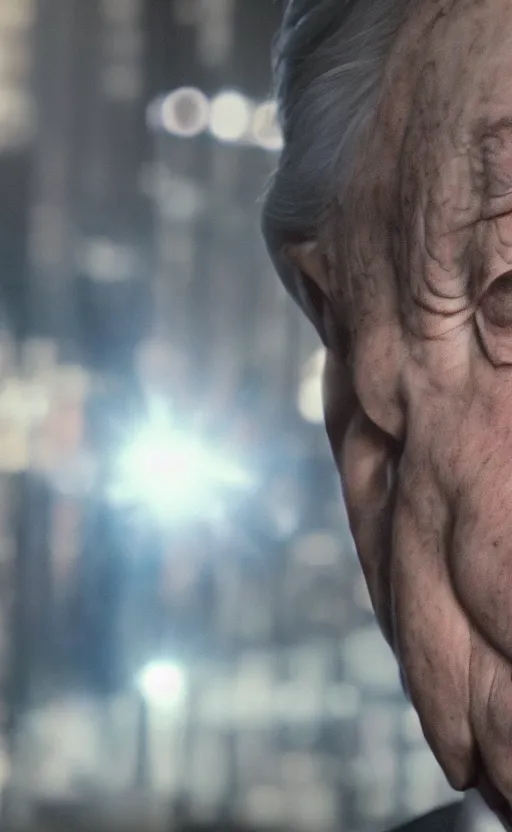 Prompt: Portrait of George Soros, splash art, movie still, cinematic lighting, dramatic, octane render, long lens, shallow depth of field, bokeh, anamorphic lens flare, 8k, hyper detailed, 35mm film grain