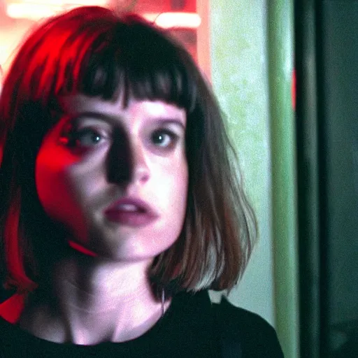 Image similar to movie still of perfect girl, cinematic composition, cinematic light, criterion collection, by gaspar noe