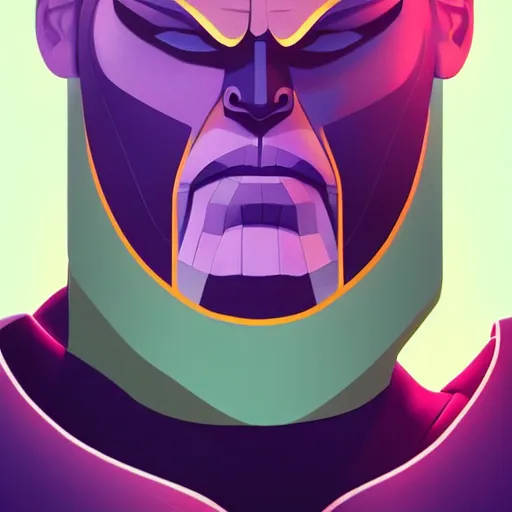 Image similar to face icon stylized minimalist thanos, loftis, cory behance hd by jesper ejsing, by rhads, makoto shinkai and lois van baarle, ilya kuvshinov, rossdraws global illumination