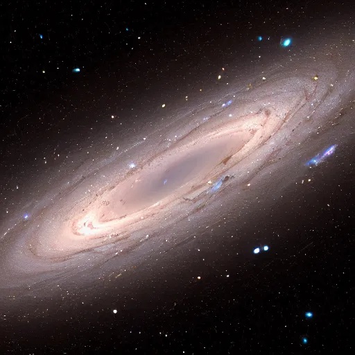 Image similar to a photorealistic image of the andromeda galaxy