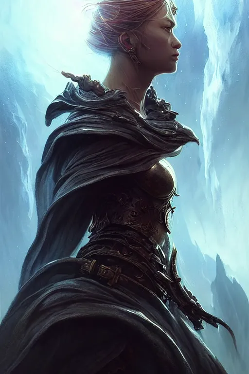 Image similar to Front portrait of mage, full body, epic action pose, story, fine art, awesome fantasy book cover on Pinterest, award winning, dark fantasy landscape, fantasy magic, intricate, elegant, sharp focus, cinematic lighting, highly detailed, digital painting, concept art, art by WLOP and Artgerm and Greg Rutkowski, masterpiece, trending on artstation, 8K