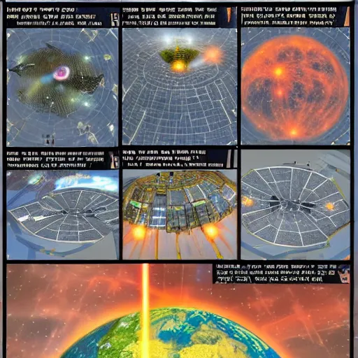 Image similar to Earth defenses 1556, space satellites, lasers firing, space station, missiles, weapon arrays, explosions, bright thin lasers, beautiful lighting