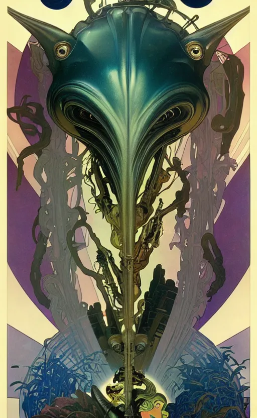 Image similar to exquisite imaginative alien creature poster art, movie art, by lucusfilm, weta studio, alphonso mucha, james jean, frank frazetta, 8 k, denoised