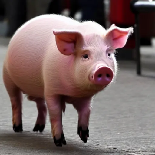 Prompt: emma watson pig creature