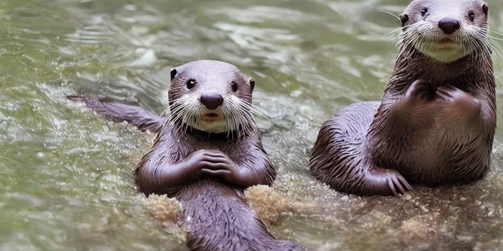 Image similar to my little everything, magical cuteness, fantasy otter love