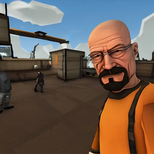 Image similar to Walter White in Team Fortress 2