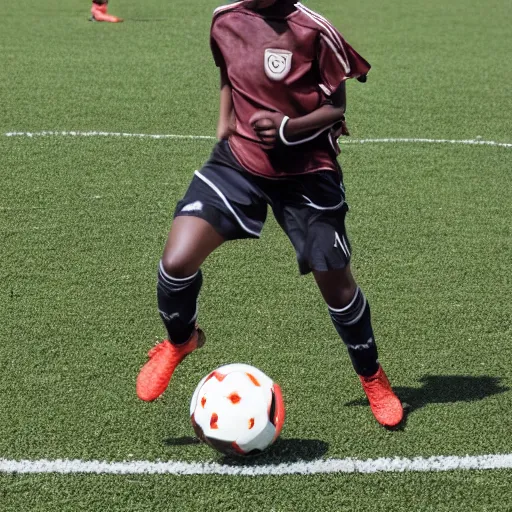 Image similar to brown skinned soccer player with face mask