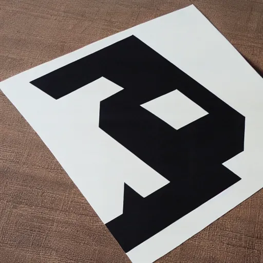 Prompt: a bauhaus poster printed on rough paper