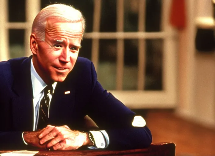 Image similar to film still of joe biden in the tv show friends