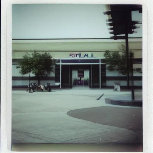 Image similar to Beautiful Photograph of a liminal polaroid of an empty mall