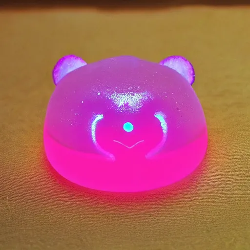 Image similar to glowing jelly, cute, profile picture