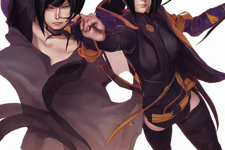 Prompt: cassandra cain as a naruto character, cg animation, riot entertainment, arcane, realistic, character select portrait, by artgerm, greg rutkowski, alphonse mucha, 3 d