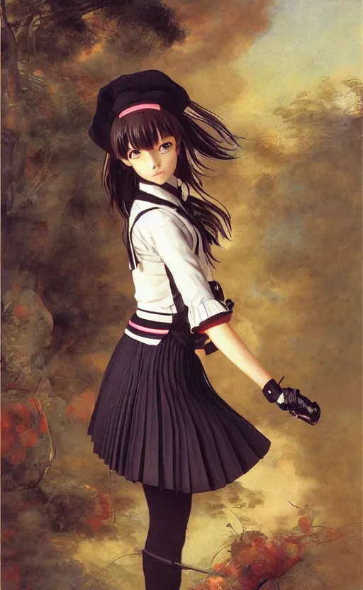 exorcist school girl, school uniform, seifuku, pleated | Stable ...
