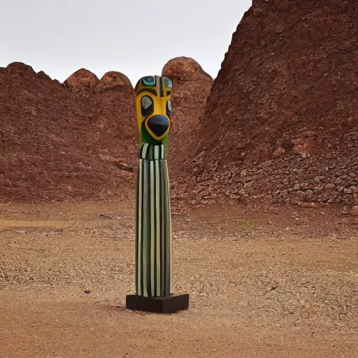 Image similar to totem in a desert, carus, carl gustav