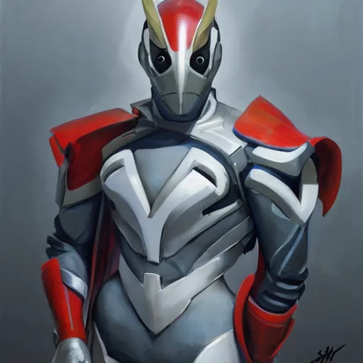 Image similar to greg manchess portrait painting of armored spiderman ultraman grey fox from metal gear cyborg gay japanese - american hybrid as overwatch character, medium shot, asymmetrical, profile picture, organic painting, sunny day, matte painting, bold shapes, hard edges, street art, trending on artstation, by huang guangjian and ail elvgren and sachin teng