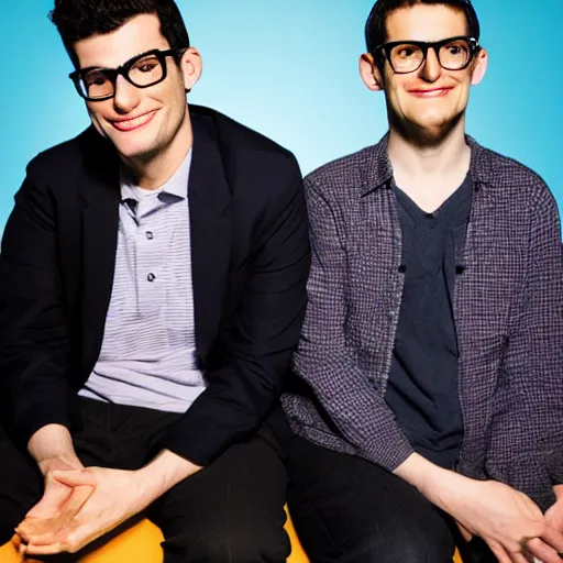 Image similar to magazine advertisement for a new late night television talk show called the adam friedland show