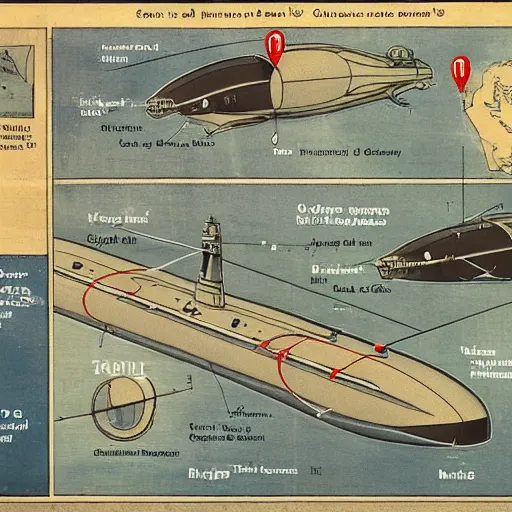 Image similar to Diagram of a nuclear submarine