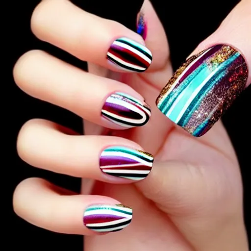 Image similar to nail design, realistic,