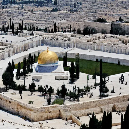 Image similar to the third temple in jerusalem