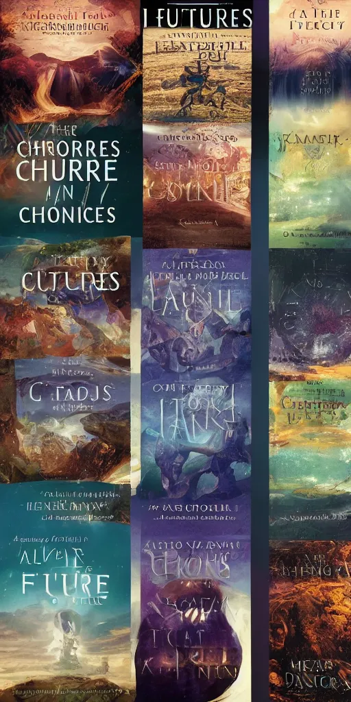 Image similar to future chronicles, book covers.