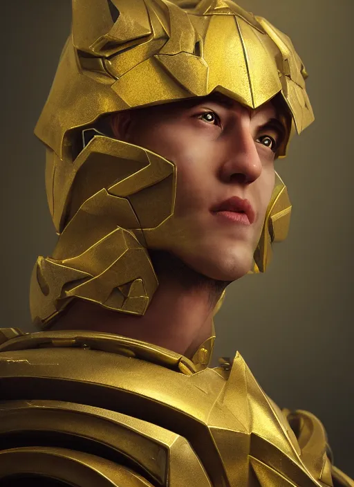 Prompt: gold paladin, james jean style, claymation style, perfect face, fantasy protrait, 8 k realistic, hyper detailed, olourful, volumetric light,, dramatic light, analogue photo, vfx art, digital painting, digital illustration, unreal engine render,
