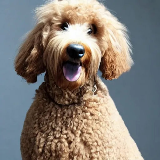 Prompt: bad goldendoodle haircut,