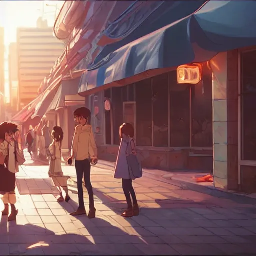 Image similar to a movie shootout scene, everything is doughnuts, perfect shading, atmospheric lighting, by makoto shinkai, stanley artgerm lau, wlop, rossdraws