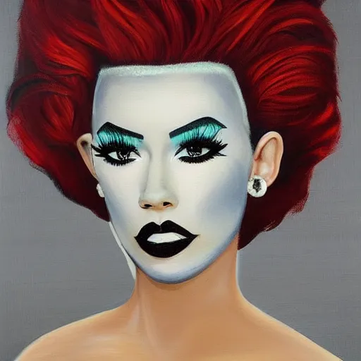 Prompt: a painting of james charles