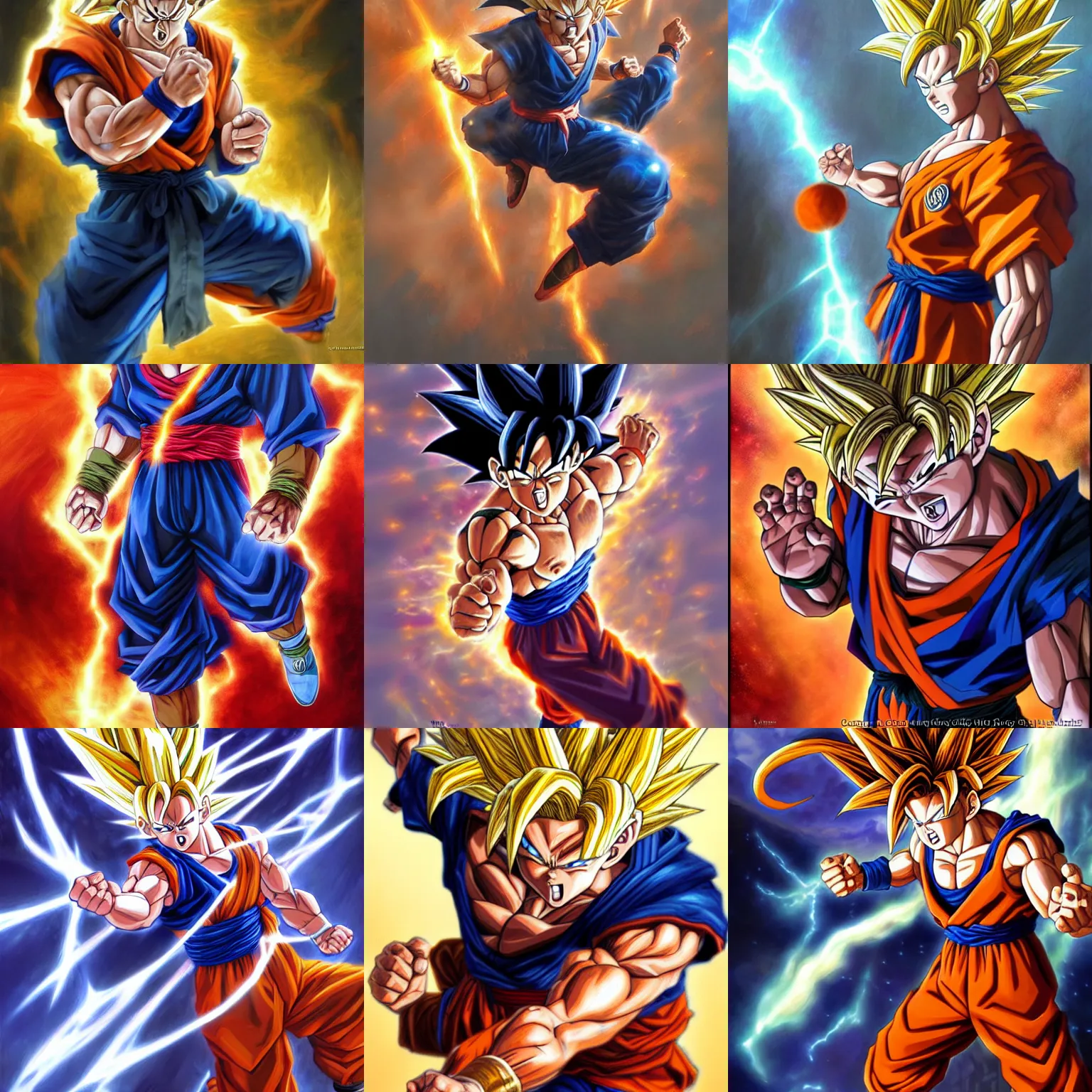 Omni Goku Flamaezoid - Illustrations ART street