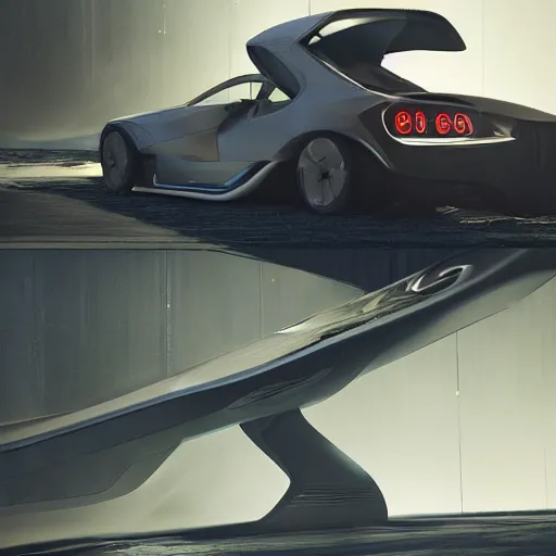 Image similar to khyzyl saleem car : medium size: 7, u, x, y, o medium size form panels: motherboard medium size forms : zaha hadid architecture big size forms: brutalist medium size forms: sci-fi futuristic setting: Ash Thorp car: ultra realistic phtotography, keyshot render, octane render, unreal engine 5 render , high oiled liquid glossy specularity reflections, ultra detailed, 4k, 8k, 16k: blade runner 2049 color colors : cinematic, high contrast