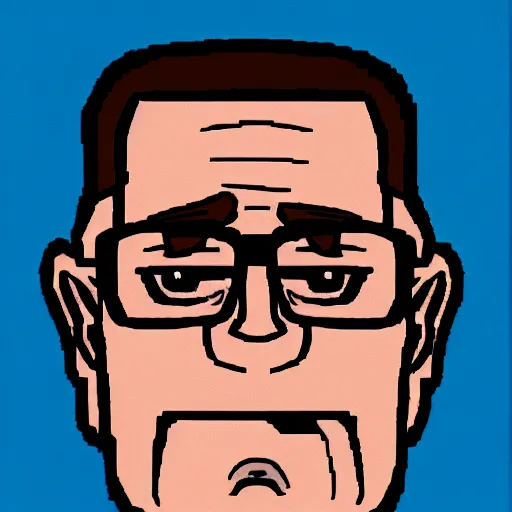 Prompt: Hank hill mugshot in the style of King of The Hill