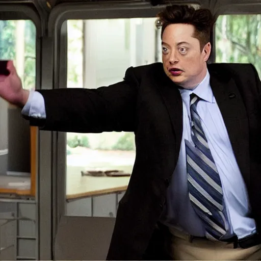 Prompt: fat brendan fraser playing elon musk in the movie thirteen lives