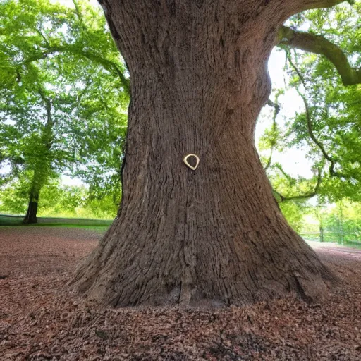 Image similar to oak tree growing out of a heart