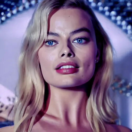 Prompt: margot robbie as a kpop star wide shot