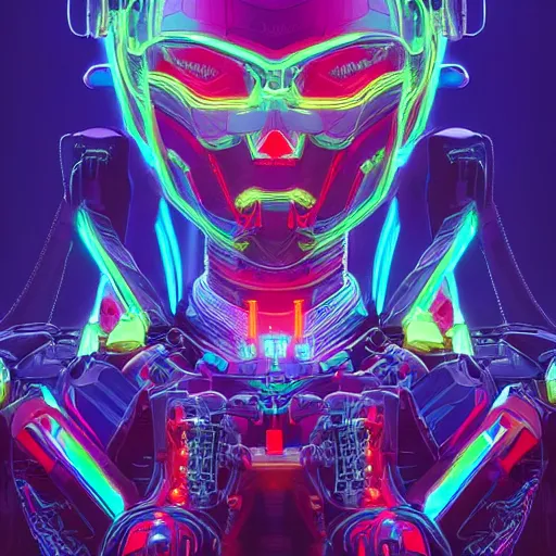 Prompt: a beautiful digital artwork of a neon glowing cyborg phenix with robotic mech parts by artgerm, tooth wu, dan mumford, beeple, wlop, rossdraws, james jean, marc simonetti. intricate, epic lighting, cinematic composition, hyper realistic, 8 k resolution, unreal engine 5