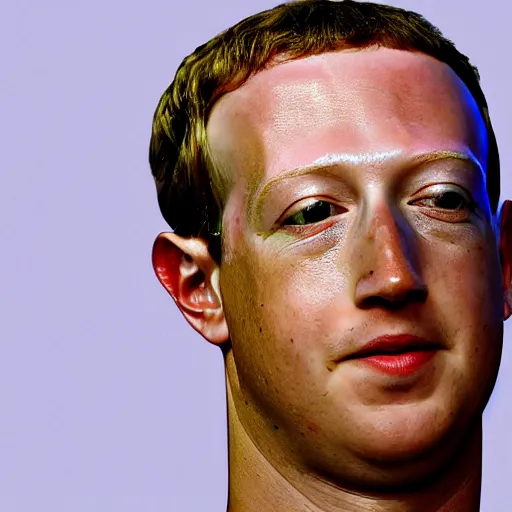 Image similar to a lemon in the shape of Mark Zuckerberg's head