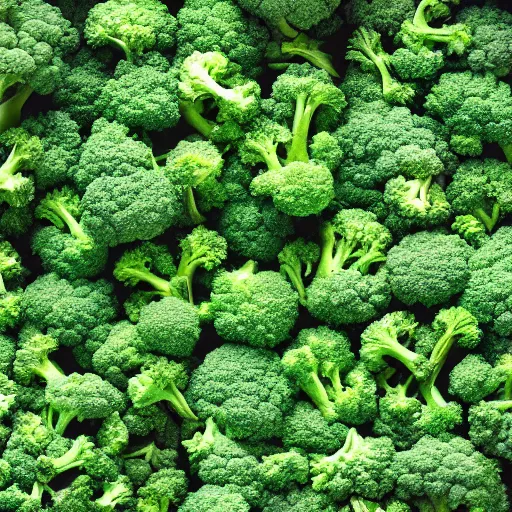 Image similar to A forest made of broccoli