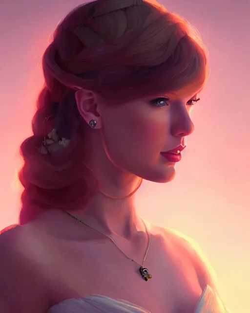 Image similar to portrait of taylor swift as an elegant renaissance goddess, in gta v, stephen bliss, unreal engine, by greg rutkowski, loish, rhads, makoto shinkai and lois van baarle, ilya kuvshinov, rossdraws, global illumination, radiant blue light!!, detailed and intricate environment