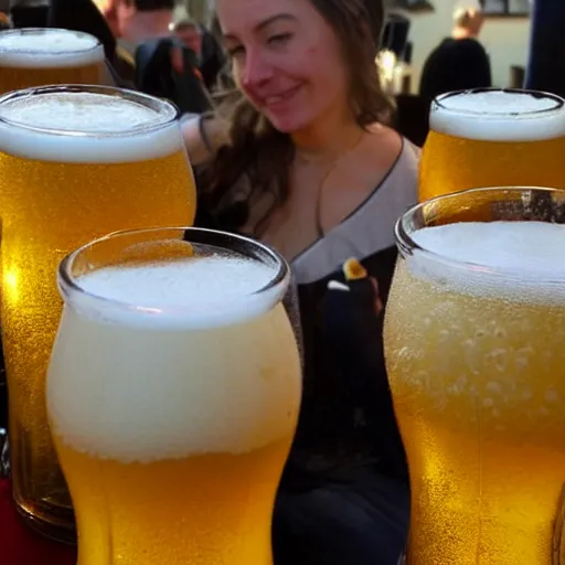 Image similar to beer festival photo, foamy beer, golden colours