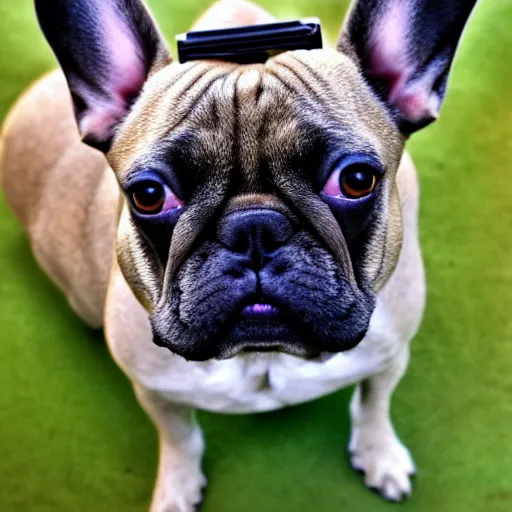 Image similar to a french bulldog spy