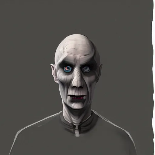 Image similar to lofi portait of the dark lord voldemort, Pixar style