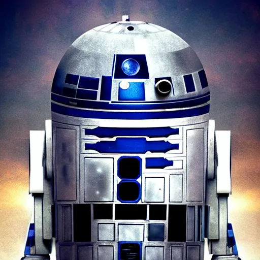 Prompt: Epic Cinematic Poster Of R2-D2