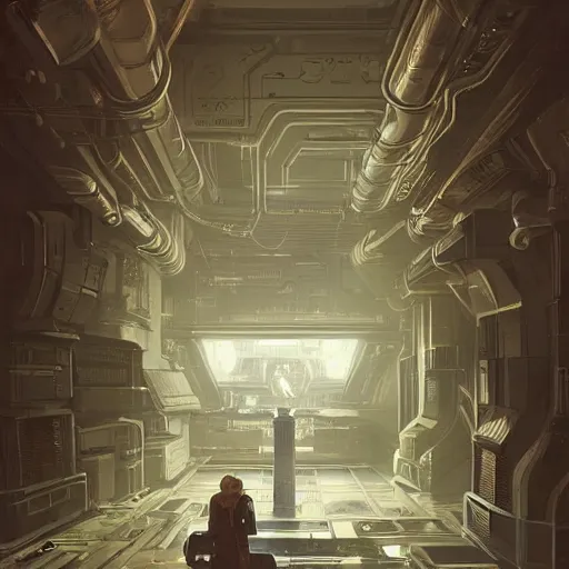 Image similar to a top secret vault with many locks, detailed digital illustration by greg rutkowski, cyberpunk, android netrunner