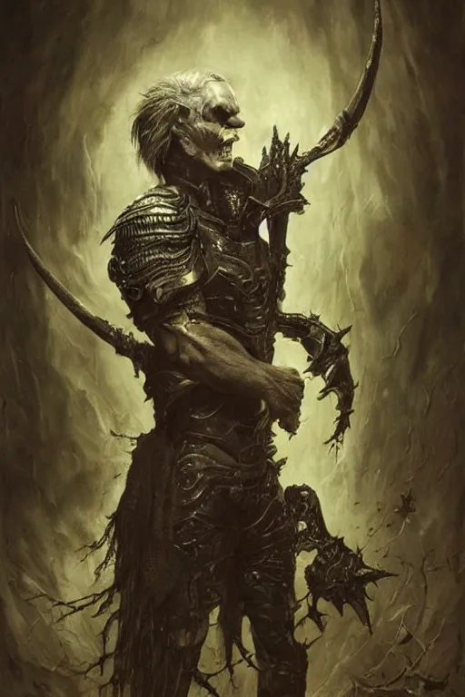 Prompt: portrait of henry rollins by denis forkas and agostino arrivabene as a diablo, resident evil, dark souls, bloodborne monster