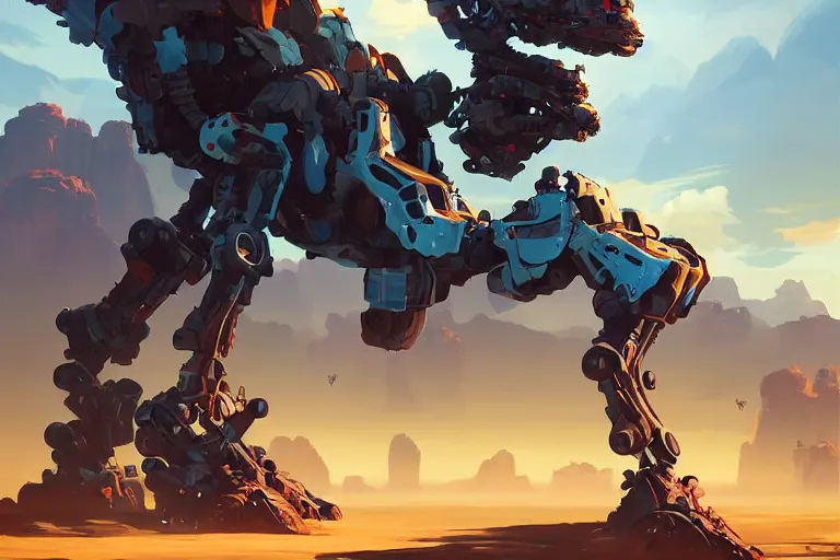 Image similar to longleg machine mecha animal beast robot of horizon forbidden west horizon zero dawn bioluminiscence, behance hd by jesper ejsing, by rhads, makoto shinkai and lois van baarle, ilya kuvshinov, rossdraws global illumination