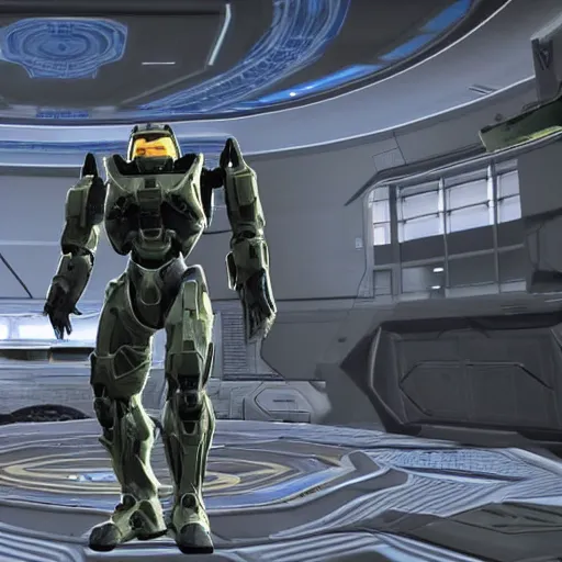 Image similar to a photo of a male android in halo reach