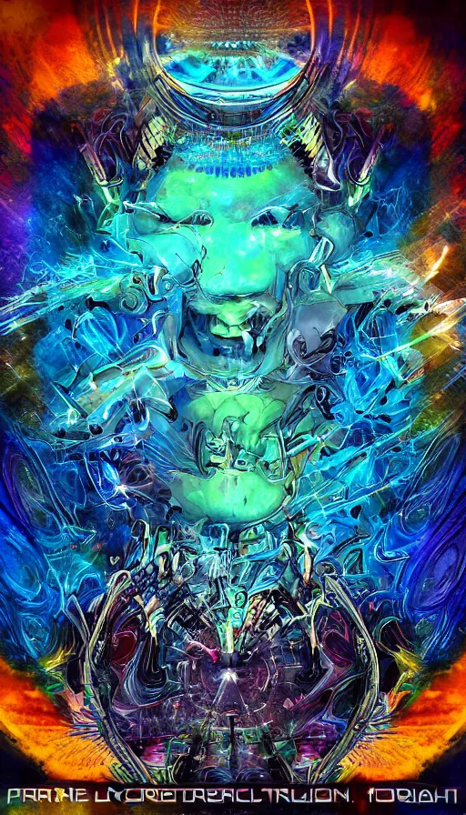 Image similar to psytrance artwork, by fortiche studio