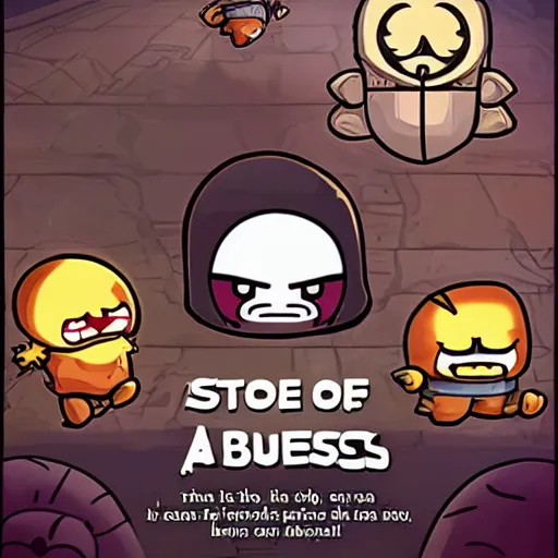 Image similar to the binding of isaac, among us skeld