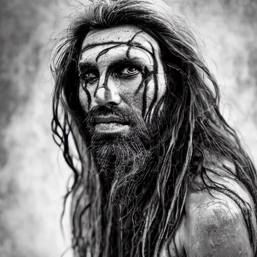 Image similar to 3 5 mm film portrait of strange aghori sadhu covered in ash creature, hyperrealism, photorealistic, detailed, atmospheric, 8 k, award winning photography, cinematic